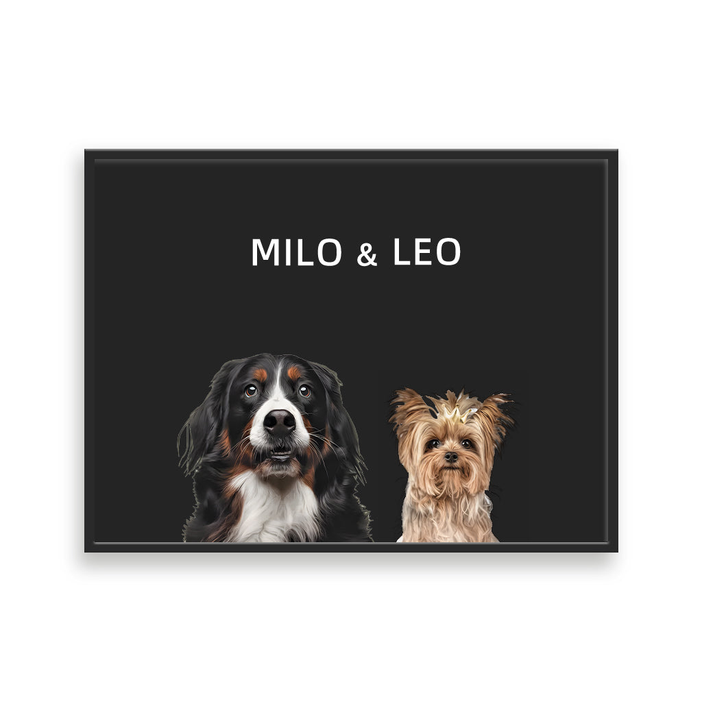 Custom Pet Portrait - Two Pets