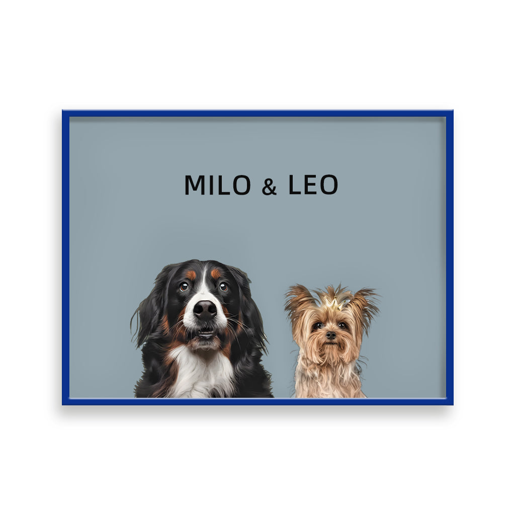 Custom Pet Portrait - Two Pets