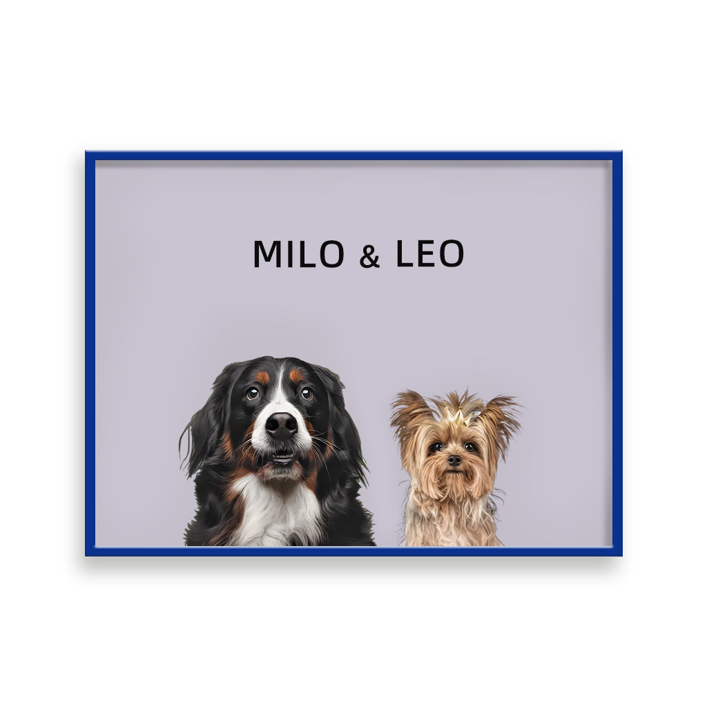 Custom Pet Portrait - Two Pets