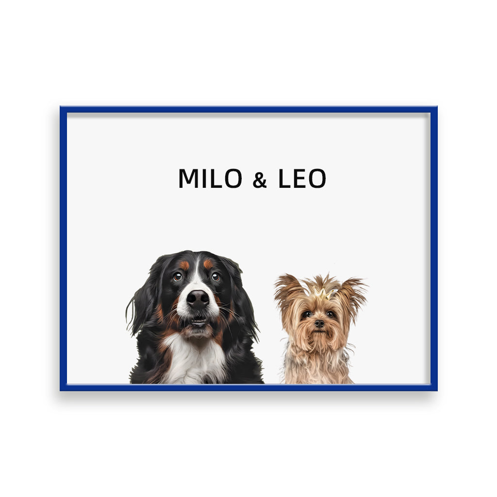 Custom Pet Portrait - Two Pets