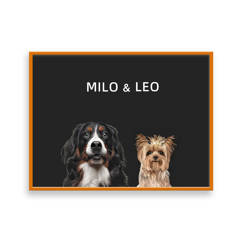 Custom Pet Portrait - Two Pets